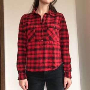 Forever 21 Red Flannel Pullover